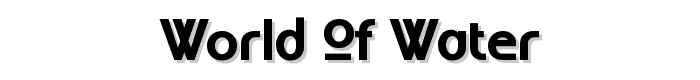 World of Water font